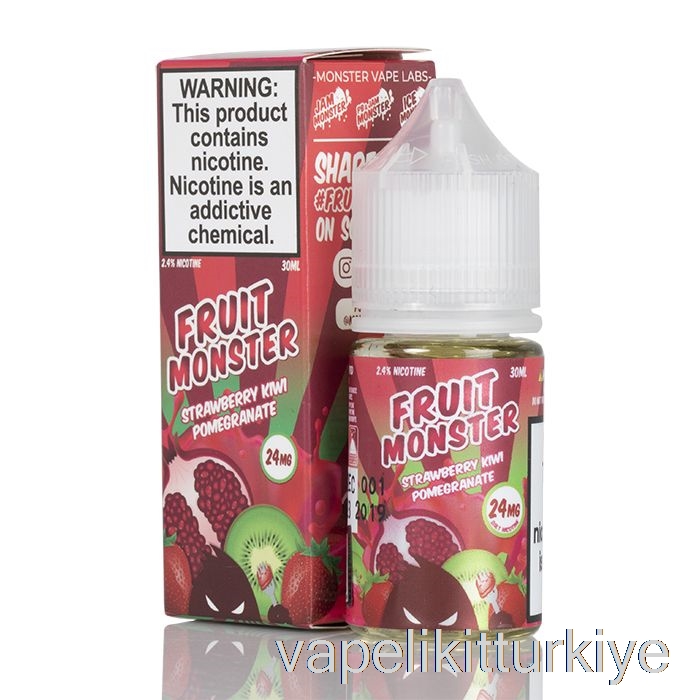 Vape Kalem Vape Mate çilek Kivi Nar - Meyve Canavarı Tuzları - 30ml 24mg